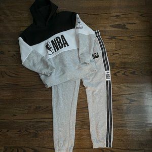 NBA Sweatpants Joggers Hoodie Pullover Sweatshirt Set Youth Large